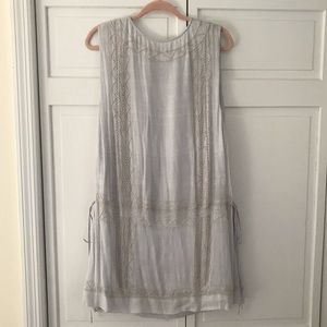 Beautiful Free People Dress with Bead Embroidery